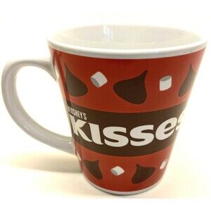 Hersheys Chocolate Kisses Red Ceramic coffee Mug Cup EUC Galerie Valentine Gift